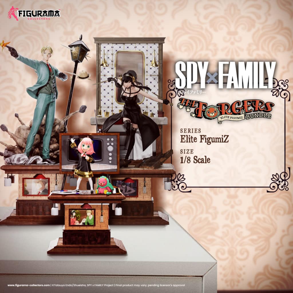 figurama collectors figurama collectors spy x famyly spy family anya loid yor forger forgers set bundle pack exclusif fanart resine fanart resine statue resine figurine figurine manga figurine resine premium