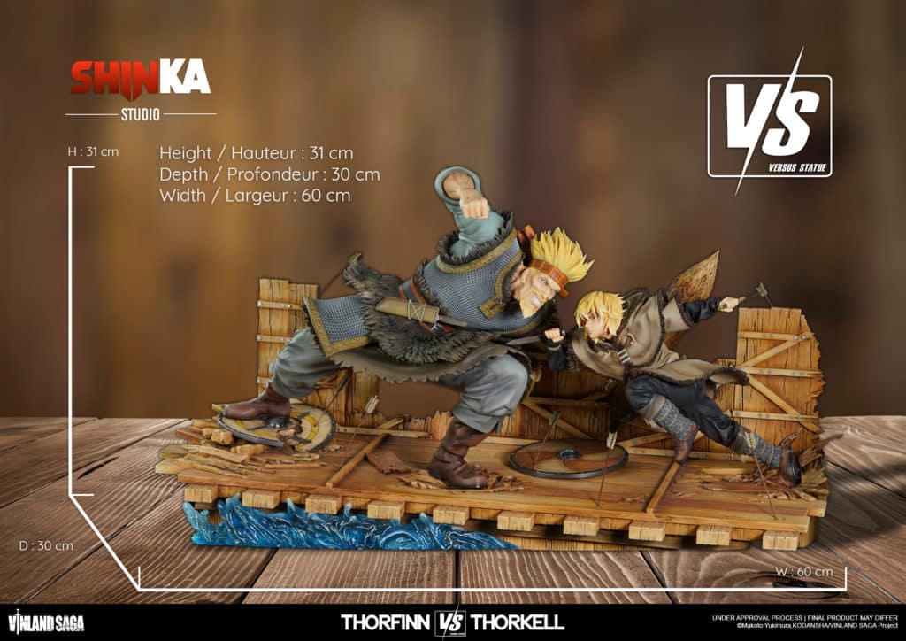 Thorkell thorfinn vinland saga vinland saga combat netflixshinka studio shinka fanart resine fanart resine statue resine figurine figurine manga figurine resine premium